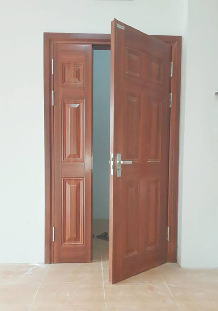 cửa chính 2 cánh lệch