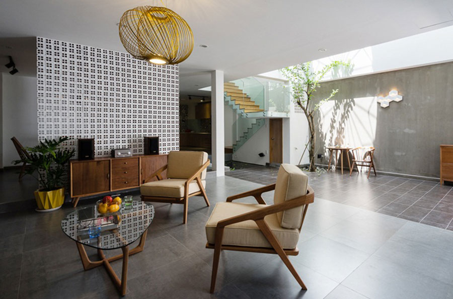 Giếng trời đang là xu thế trong kiến trúc xây dựng nhà phố hiện đại