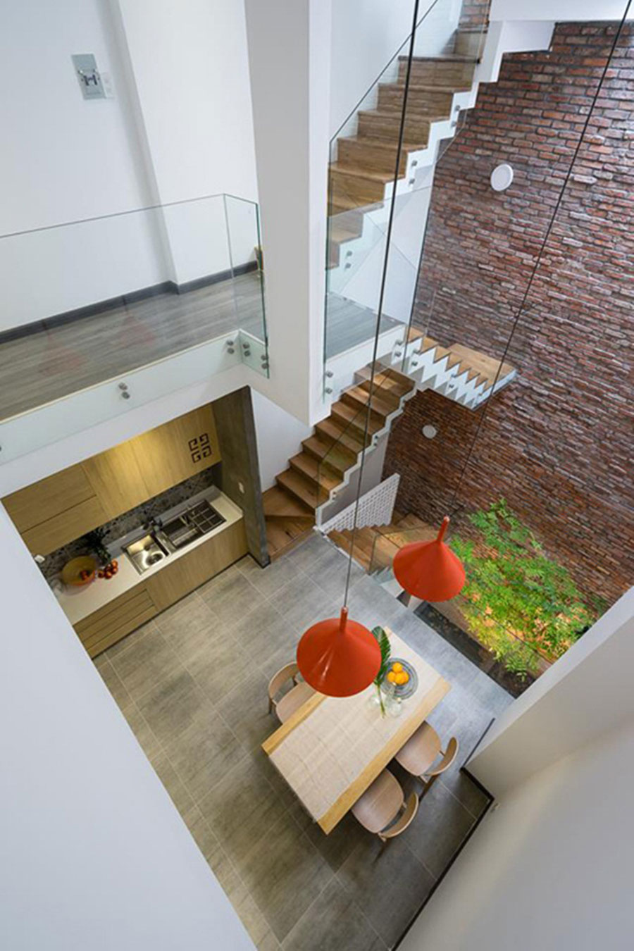 Giếng trời giúp tạo điểm nhấn cho không gian nội thất