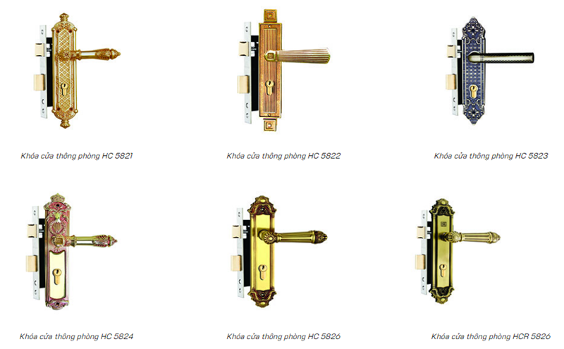 một số mẫu cửa loại tay gạt phong cách tân cổ điển